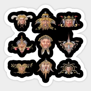 Middle Ages Face Sticker
